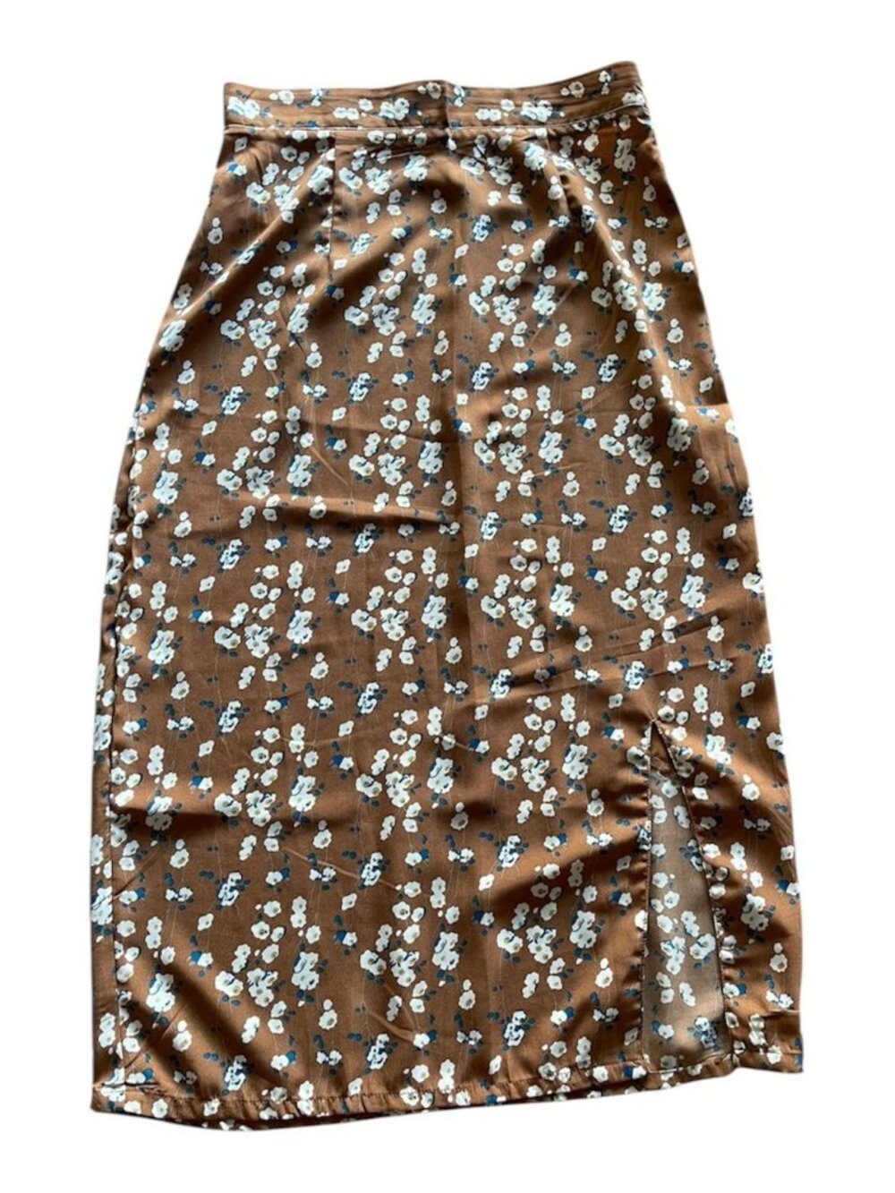 Daisy Street Brown Midi Skirt – Size 6 (Medium Approx.)